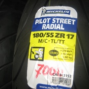 Michelin Pilot Street Radial 180/55/17